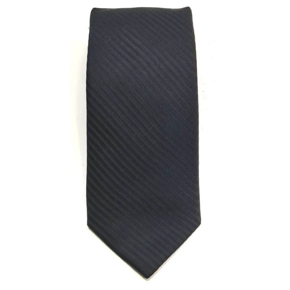 John Bartlett Statements 100% Silk Tie Black Classic Neck Tie 58